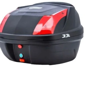 Maleta Plástica Cargo 30 LT Negra con rojo - FP