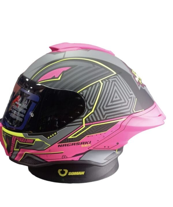 Casco Integral Shanghai Nagazaki Rosado - Edge