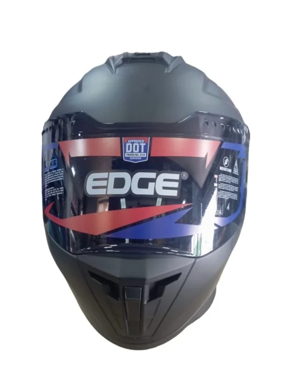 Casco Integral Extreme Solido Negro Mate - Edge - Image 2